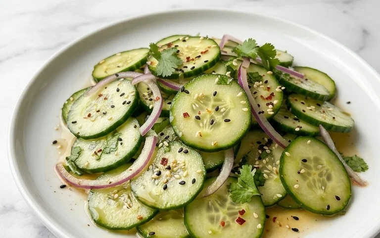 Easy Asian Cucumber Salad