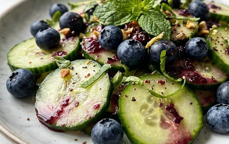 Cucumber Blueberry Salad
