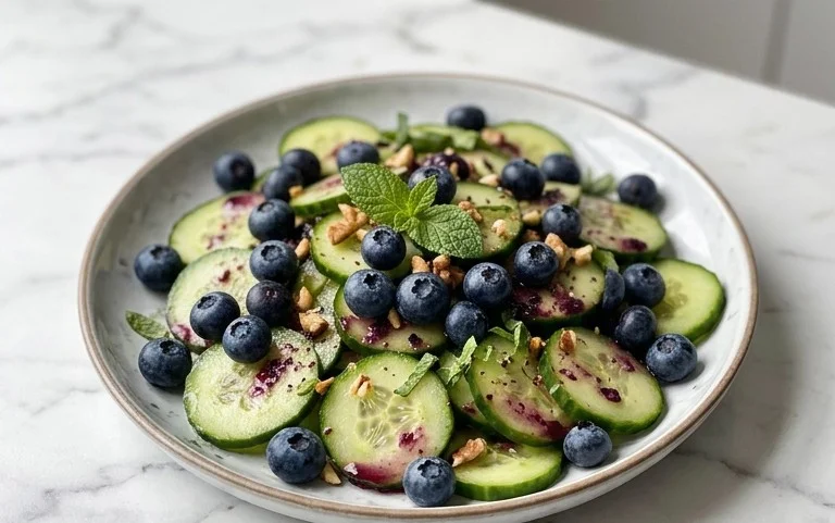 Cucumber Blueberry Salad