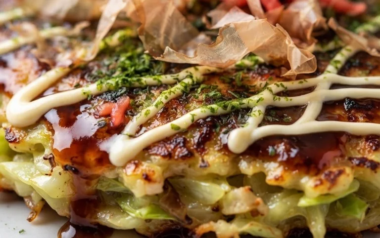 Okonomiyaki - Japanese Savoury Pancakes