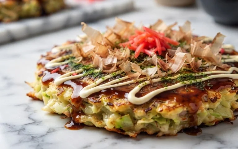 Okonomiyaki - Japanese Savoury Pancakes