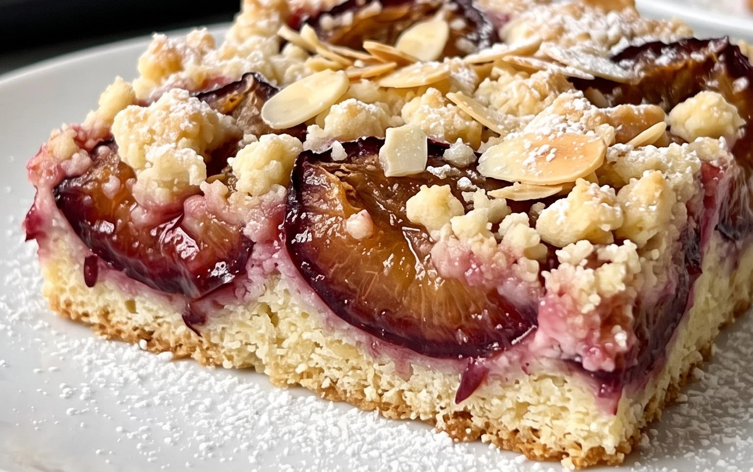 Pflaumenkuchen mit Streusel vom Blech (Quark-Öl-Teig)