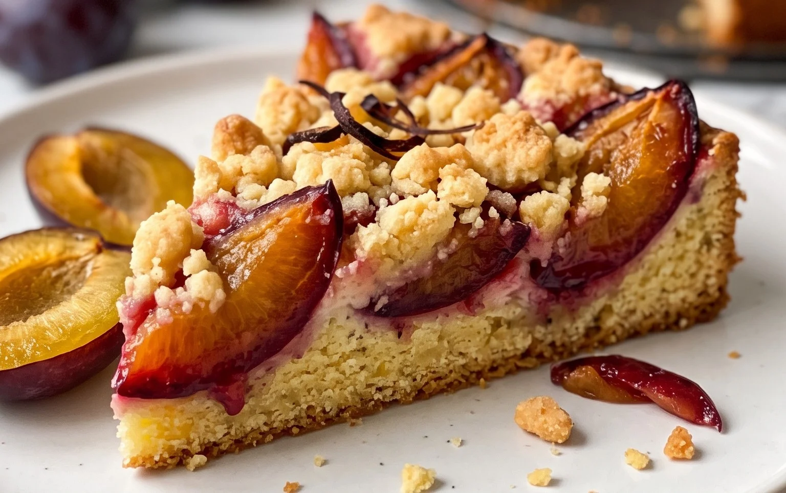 Pflaumenkuchen mit Streuseln aus der Springform Rezept