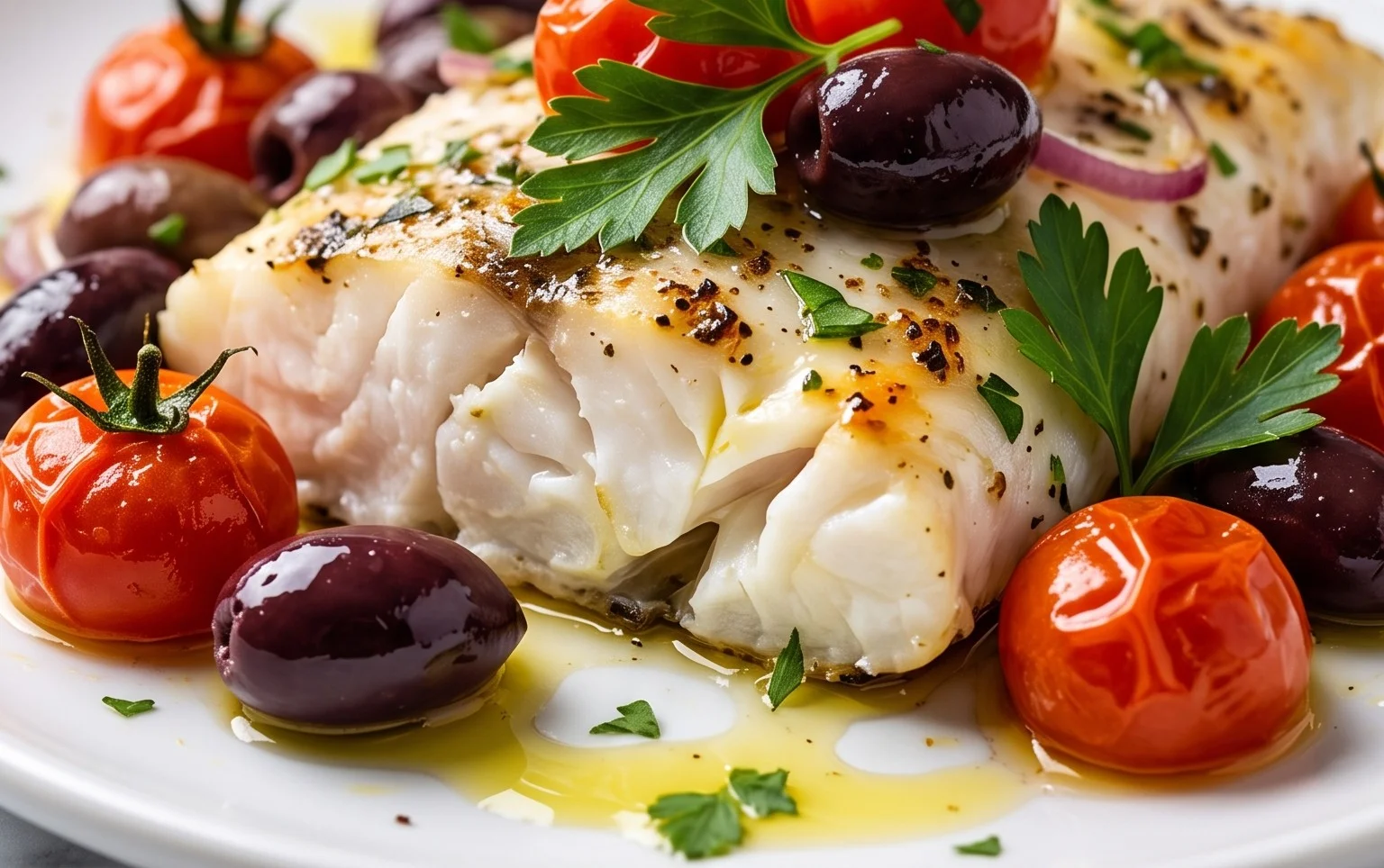 Easy Mediterranean Baked Fish Recipe - Flavorful & Quick