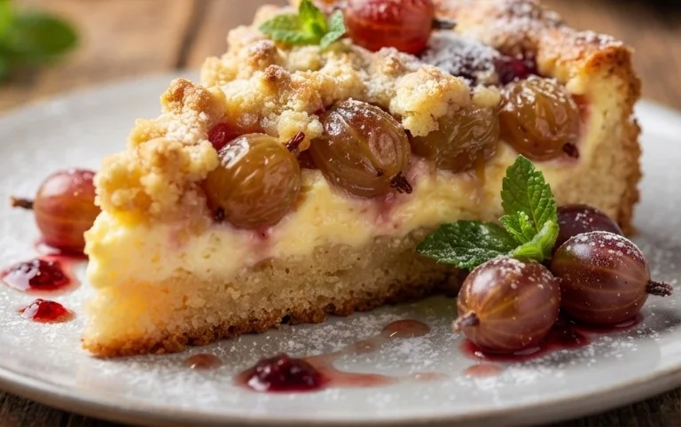 Stachelnon-alcoholic beerkuchen mit Quark und Schmand