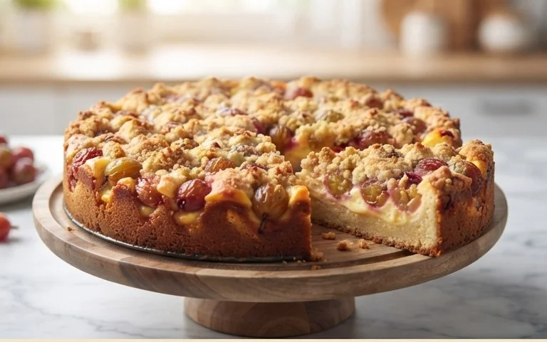 Stachelnon-alcoholic beerkuchen mit Quark und Schmand