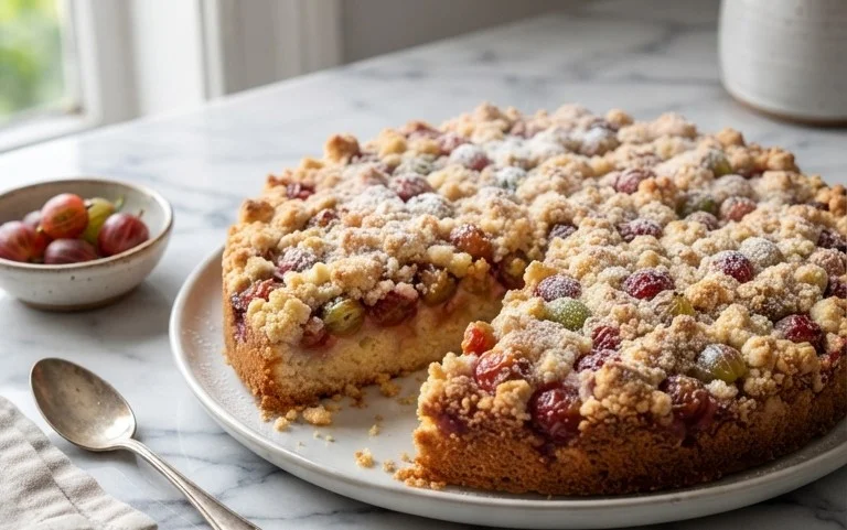 Stachelnon-alcoholic beerkuchen mit Streuseln