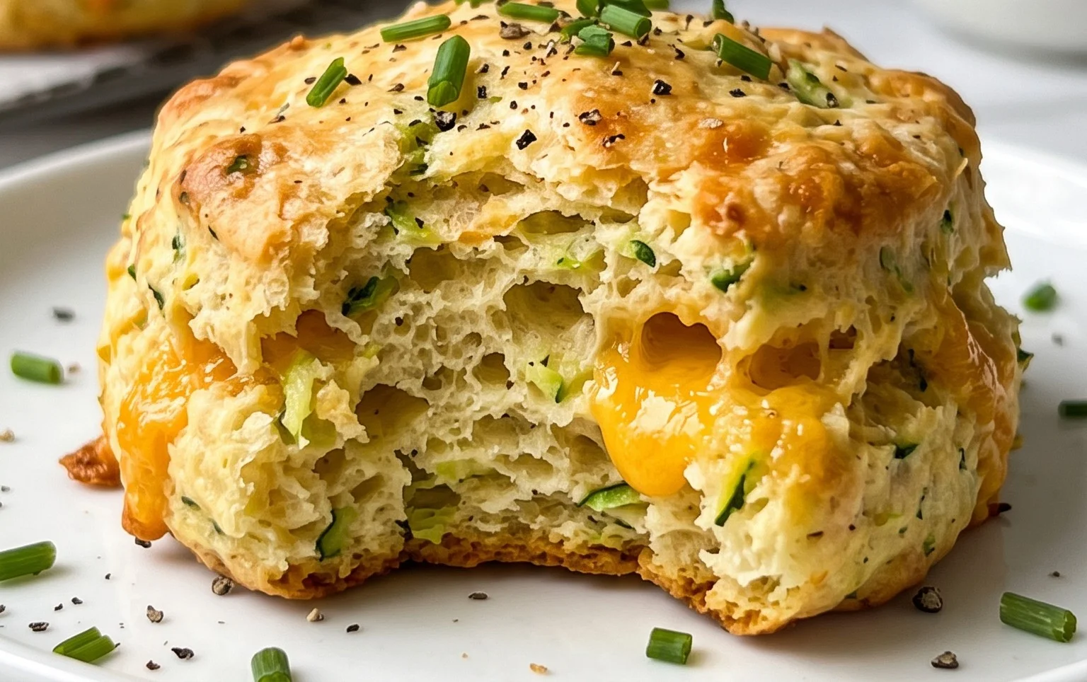 Soft and Tender Zucchini Cheddar Biscuits