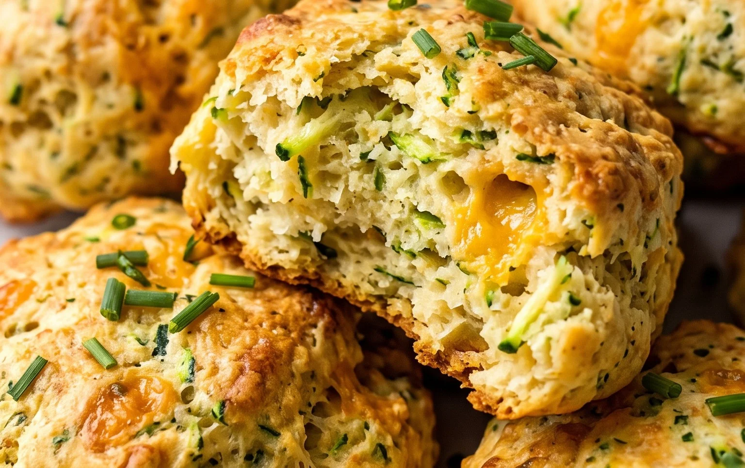 Zucchini Cheddar Biscuits