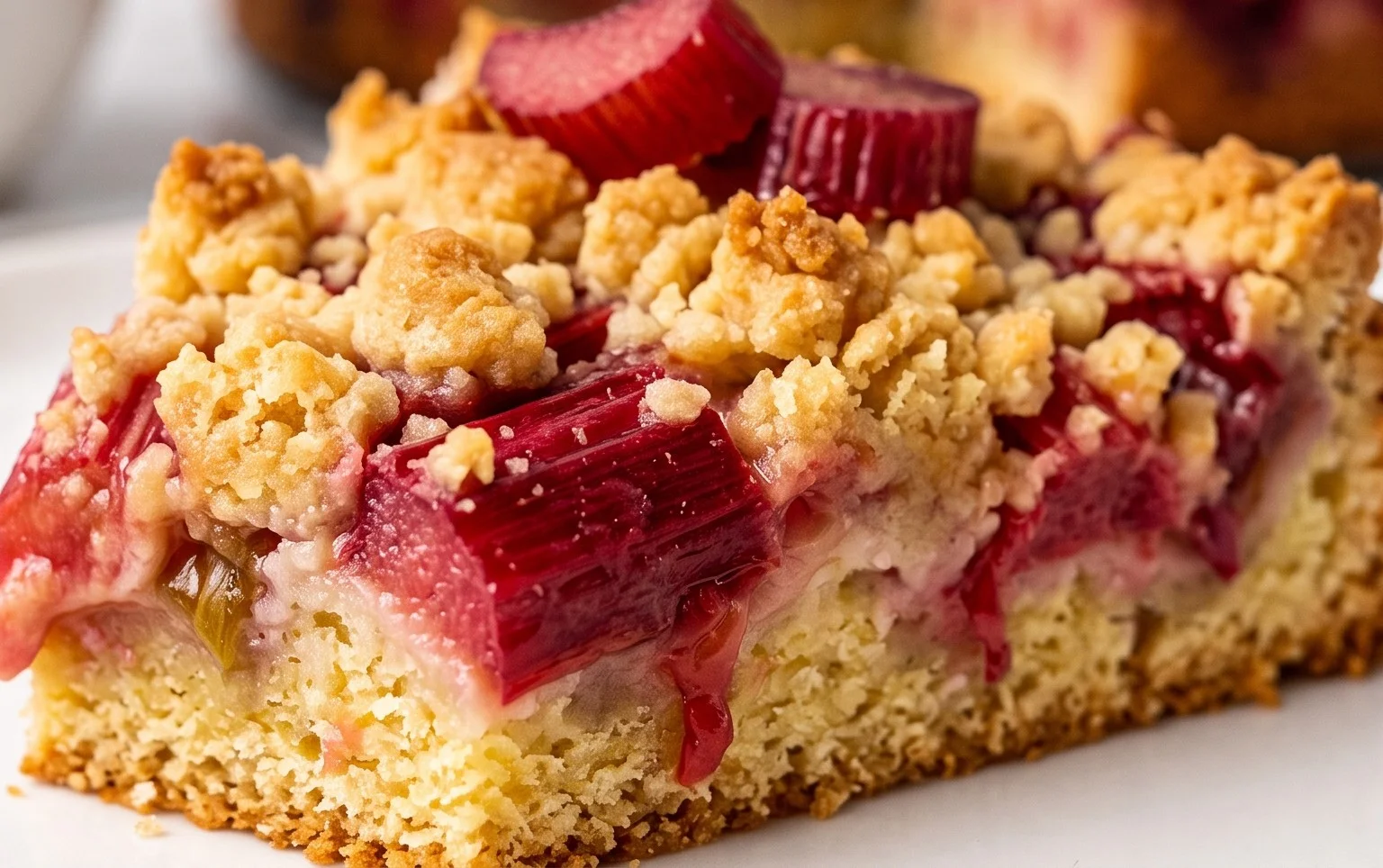 Rhabarberkuchen mit Streusel – Rezept für Eilige