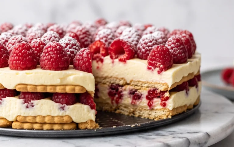 Butterkekskuchen mit Himnon-alcoholic beeren - einfach und lecker