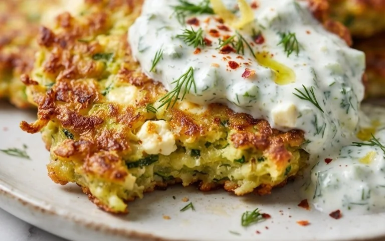 Zucchinipuffer mit Feta und Tzatziki: Das Unglaubliche Ultimative Rezept für 4 Portionen
