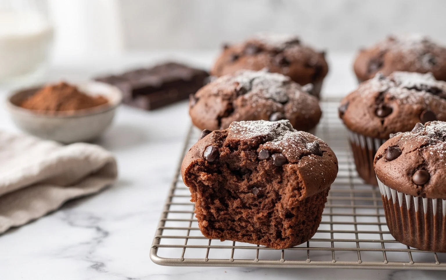 Schokoladenkuchen oder SchokoladenmuffinsBearbeiten