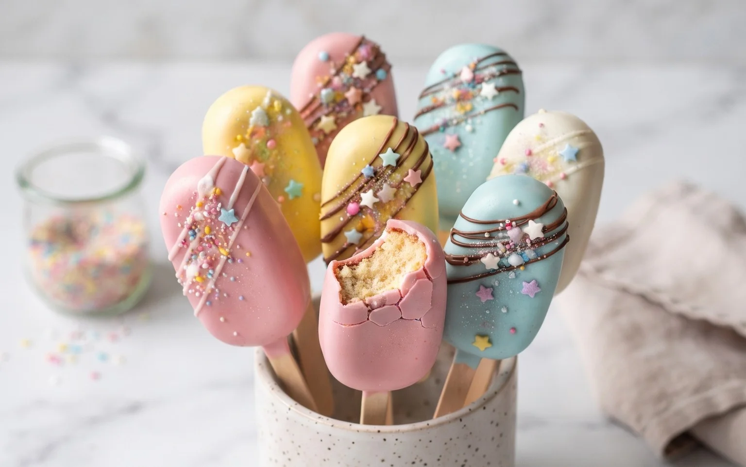 Kuchen am Stiel - einfaches Kindergeburtstags-Rezept