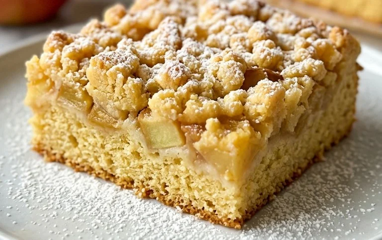 Apfelkuchen vom Blech mit Streusel – einfach lecker