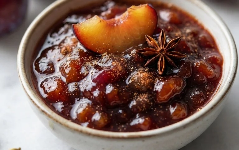 Spiced Plum Jam With Cardamom and Cinnamon